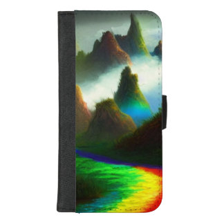 Ethereal Rainbow Landscape: A Surreal Journey iPhone 8/7 Plus Wallet Case