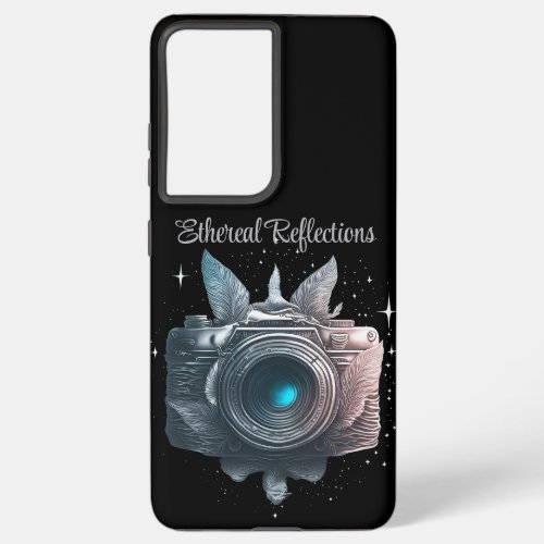 Ethereal Reflections Vintage Camera and Feathers Samsung Galaxy S21 Case