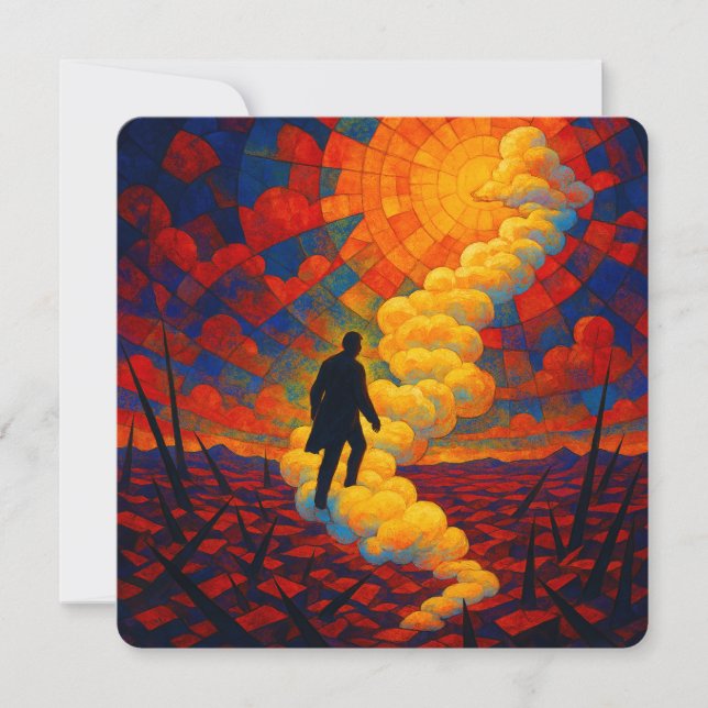 Ethereal Reverie – Surreal Dreamscape Greeting Car Holiday Card (Front)