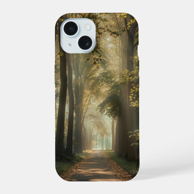 Ethereal Road Under The Trees Iphone Case (Back)