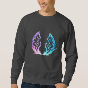Ethereal Rune Convergence – Arcane Energy Emblem Sweatshirt