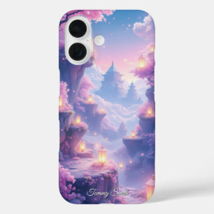 Ethereal Sakura Fantasy   Dreamy Anime iPhone 16 Case