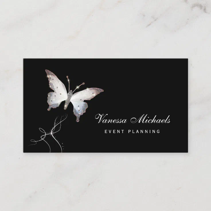 elegant event planner business cards