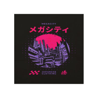 Ethereal Spirit – Handcrafted Anime Wood Wall Art