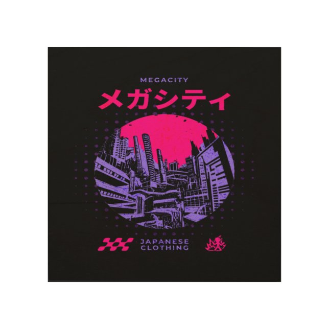 Ethereal Spirit – Handcrafted Anime  Wood Wall Art (Front)