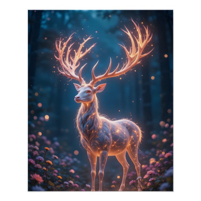 Ethereal Spirit Stag Poster (Front)