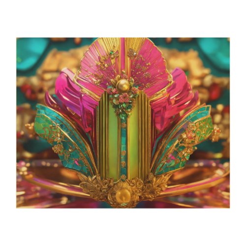 Ethereal Splendor The Opulent French Mansion Wall Wood Wall Art