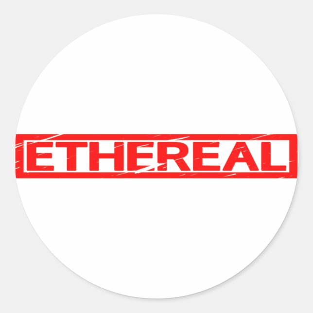 Ethereal Stamp Classic Round Sticker (Front)