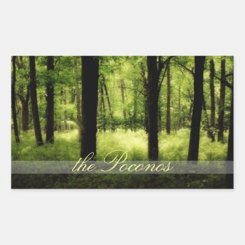 Ethereal Summer Woods Poconos Sticker by Meg_Stewart at Zazzle