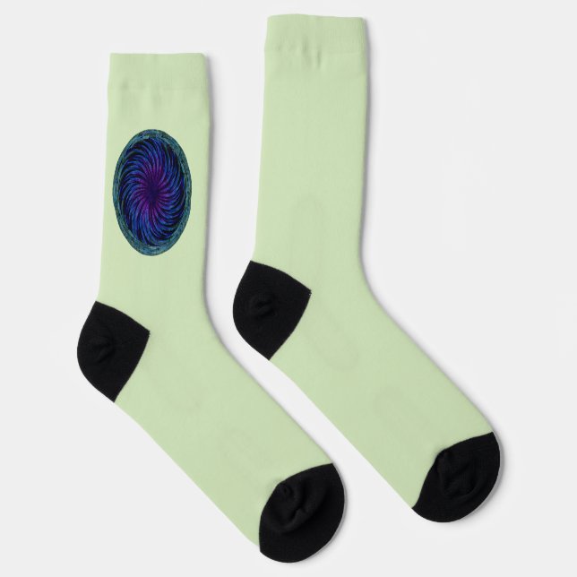 Ethereal Swirl Socks (Right)
