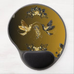 Ethereal Unison – Black and Gold Artwork Gel Mouse Pad