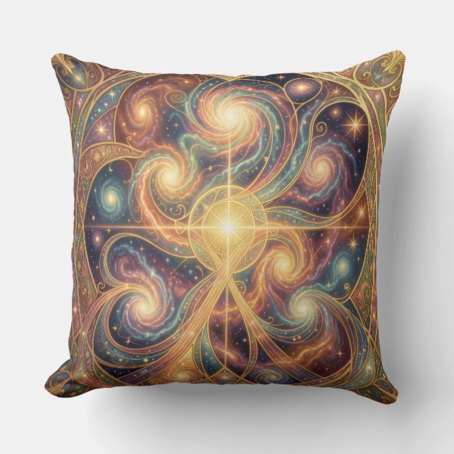 Ethereal Vision – Beyond Reality.69 Throw Pillow (Front)
