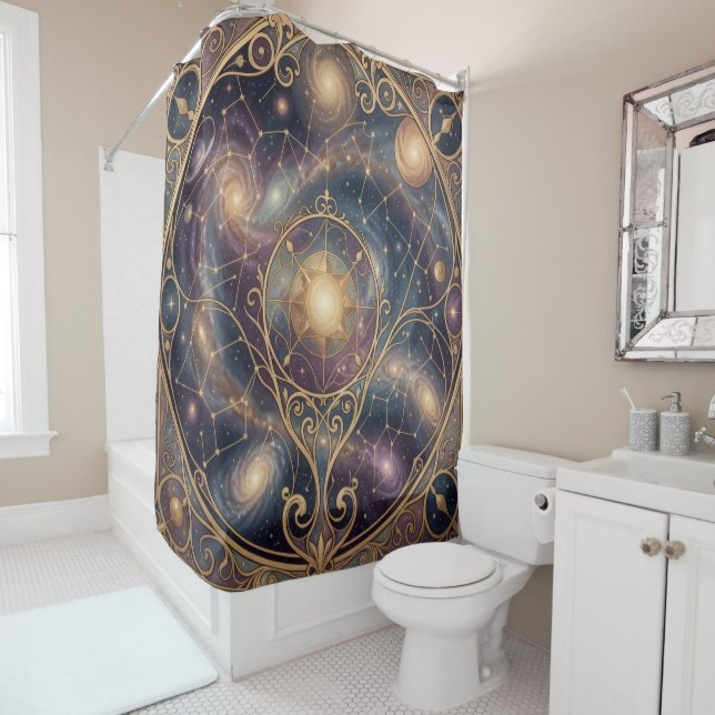 Ethereal Vision – Beyond Reality Shower Curtain (In Situ)