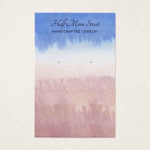 Ethereal Watercolor Earring Jewelry Display Card