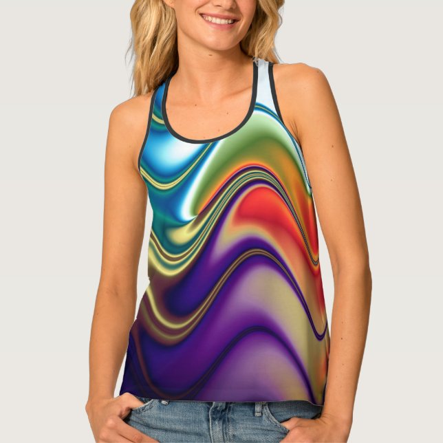 Ethereal Waves Women's Tank Top (Front)
