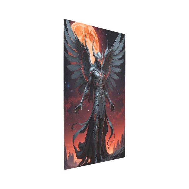 Ethereal winged alien 2. metal print (3/4)