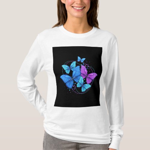 Ethereal Wings A 3D Butterfly Design T_Shirt