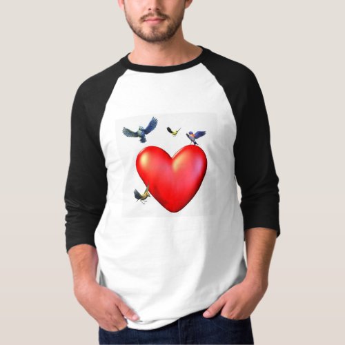 Ethereal Wings A Symphony of Color and Love T_Shirt