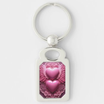Ethereal Wings Of Love: A Cinematic Ode In 8k Hype Keychain by ALI_Fashions_Store at Zazzle