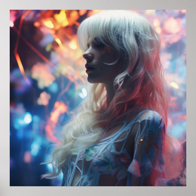 Ethereal Woman in Nature Poster (Front)