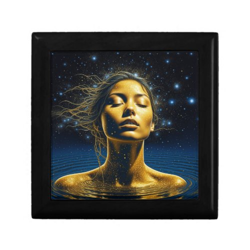 Ethereal Woman Meditating Under the Stars Gift Box
