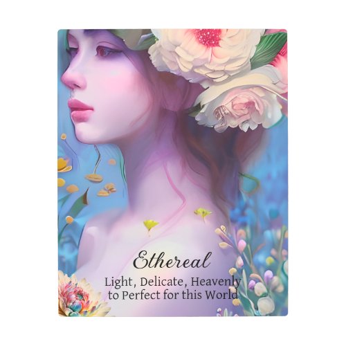 Ethereal Women Spirit Guide Angel  Fairy  Metal Print