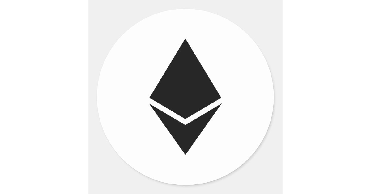 Ethereum Black Logo Sticker