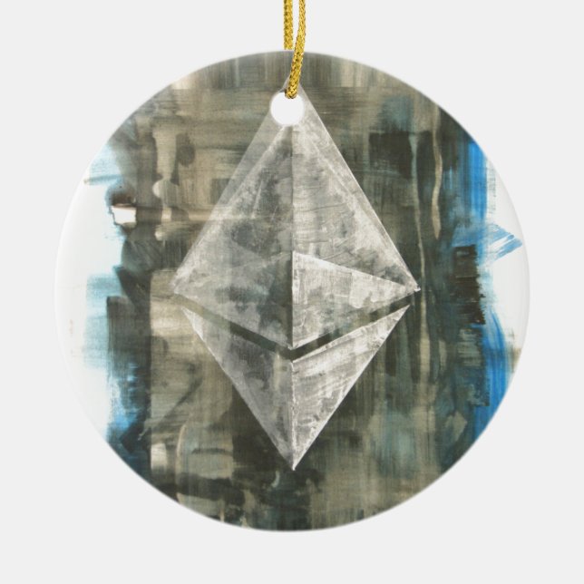 Ethereum Ceramic Ornament (Front)