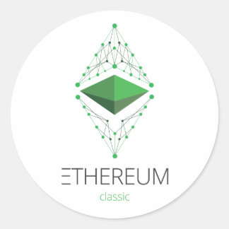 Ethereum Classic Sticker Round Light