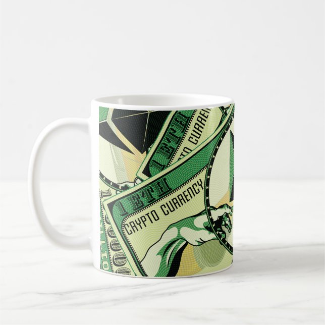 Ethereum Crypto ETH Millionaire Graphic Coffee Mug (Left)