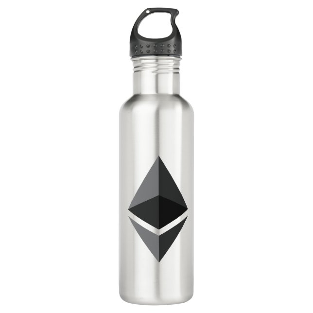 ethereum-cryptocurrency stainless steel water bottle (Front)