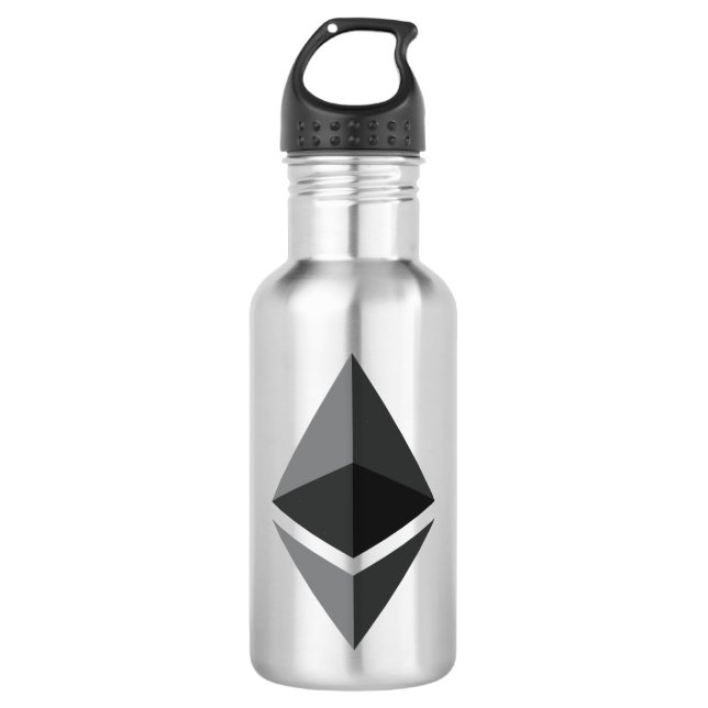 ethereum-cryptocurrency stainless steel water bottle (Front)