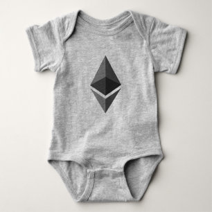 Ethereum ETH Logo   Baby Bodysuit