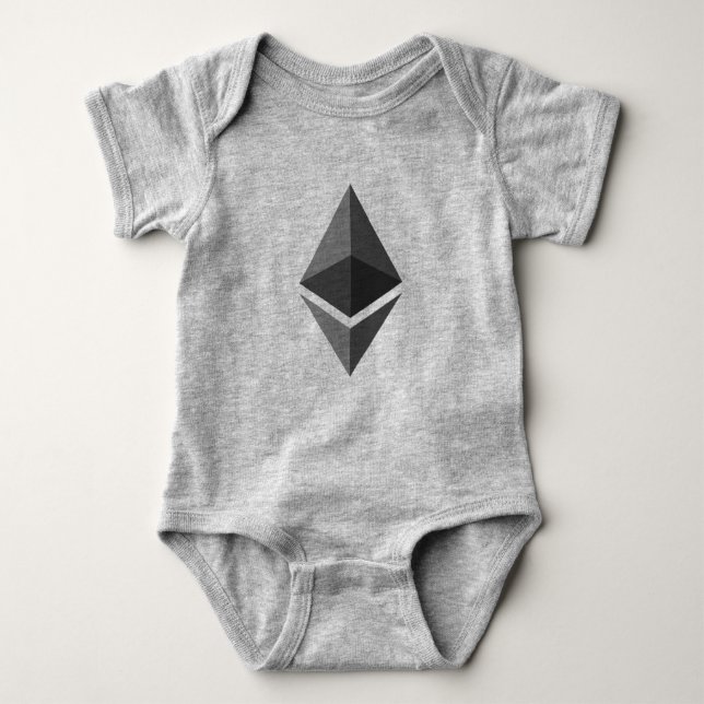 Ethereum ETH Logo | Baby Bodysuit (Front)