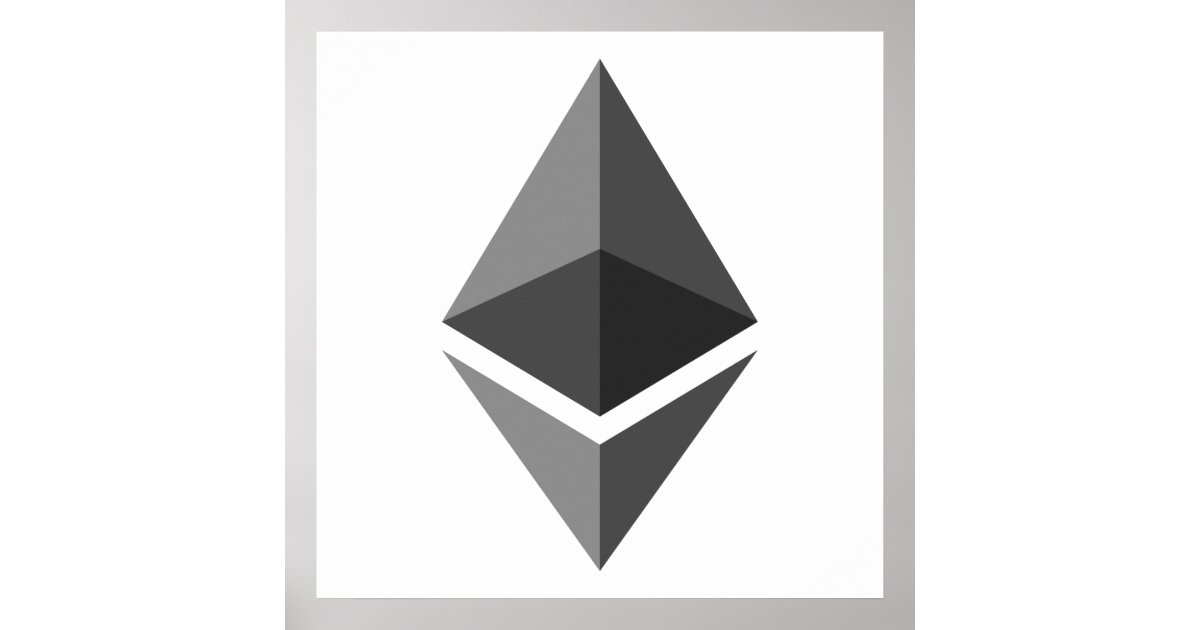 Ethereum ETH Logo Poster Zazzle