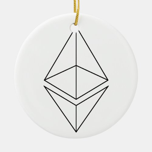 Ethereum Eth Logo Symbol Crypto Christmas Ornament