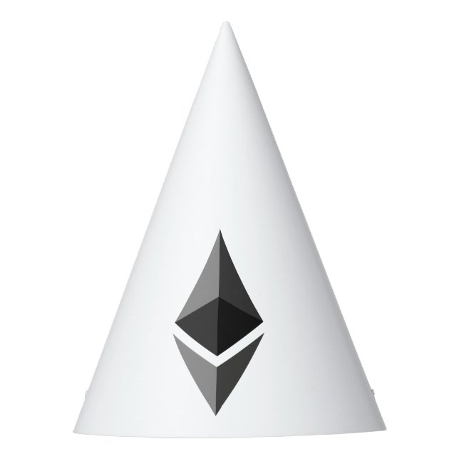 Ethereum Gray Icon Party Hat (Front)
