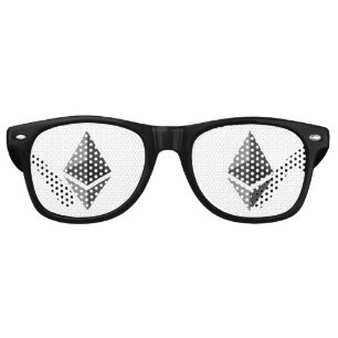 Ethereum Gray Icon Party Retro Sunglasses