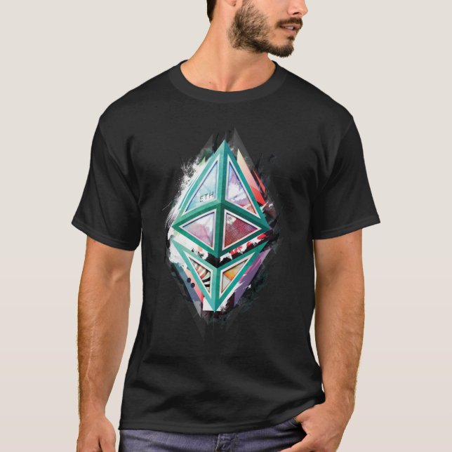 Ethereum Logo Abstract 01 Essential T-Shirt (Front)