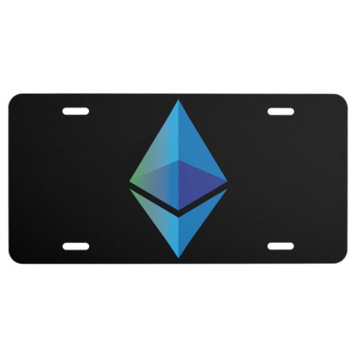 Ethereum Logo Symbol Cryptocurrency License Plate