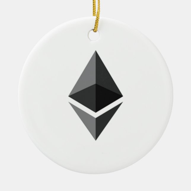 Ethereum Round Hanging Ornament (Front)