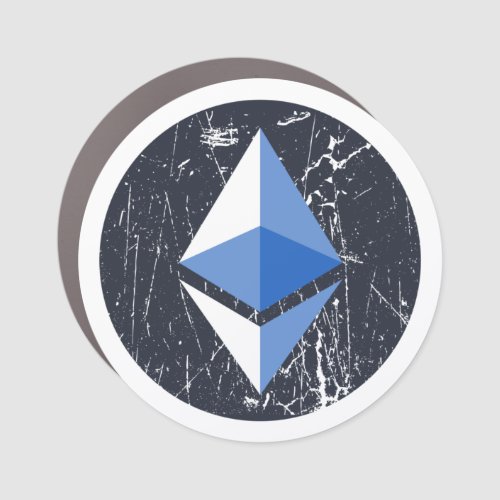 ethereum symbol grunge crypto cryptocurrency money car magnet