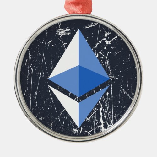 ethereum symbol grunge crypto cryptocurrency money metal ornament