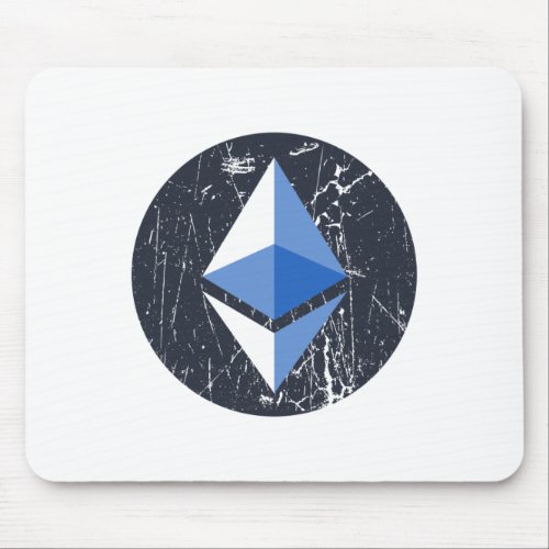ethereum symbol grunge crypto cryptocurrency money mouse pad