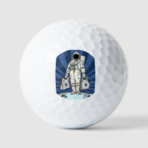 Ethereum To The Moon ETH Space Man Merch Golf Balls