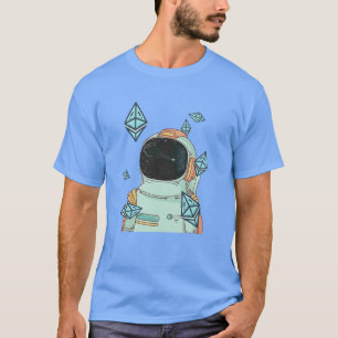 Ethereum To The Moon ETH Space Man Merch T-Shirt