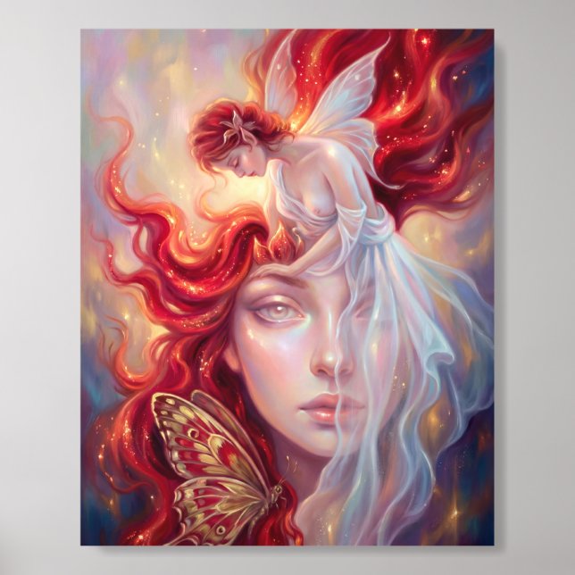 ETHERIA – CELESTIAL FEMININE ACRYLIC ART ACRYLIC PHOTO TILE (Front Set)