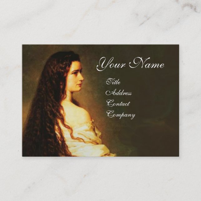 ETHERNAL BEAUTY Hair Salon Day Spa., Makeup Artist Business Card (Front)