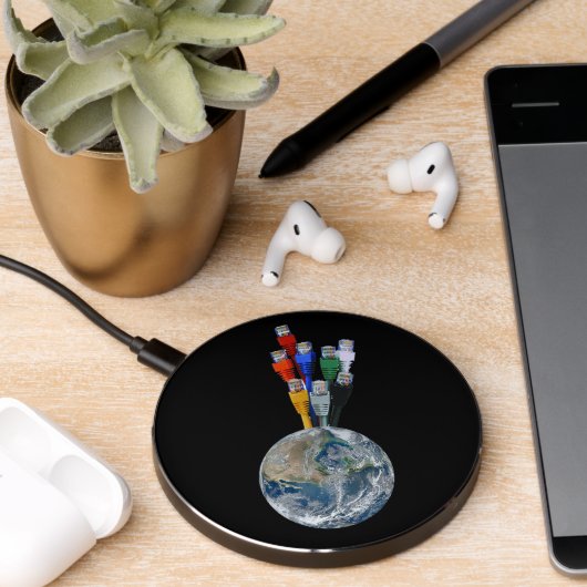 Ethernet Network Connected Earth Wireless Charger (Desk 2)