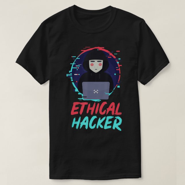 Ethical Hacker Computer Hacking Cybersecurity Codi T-Shirt (Design Front)